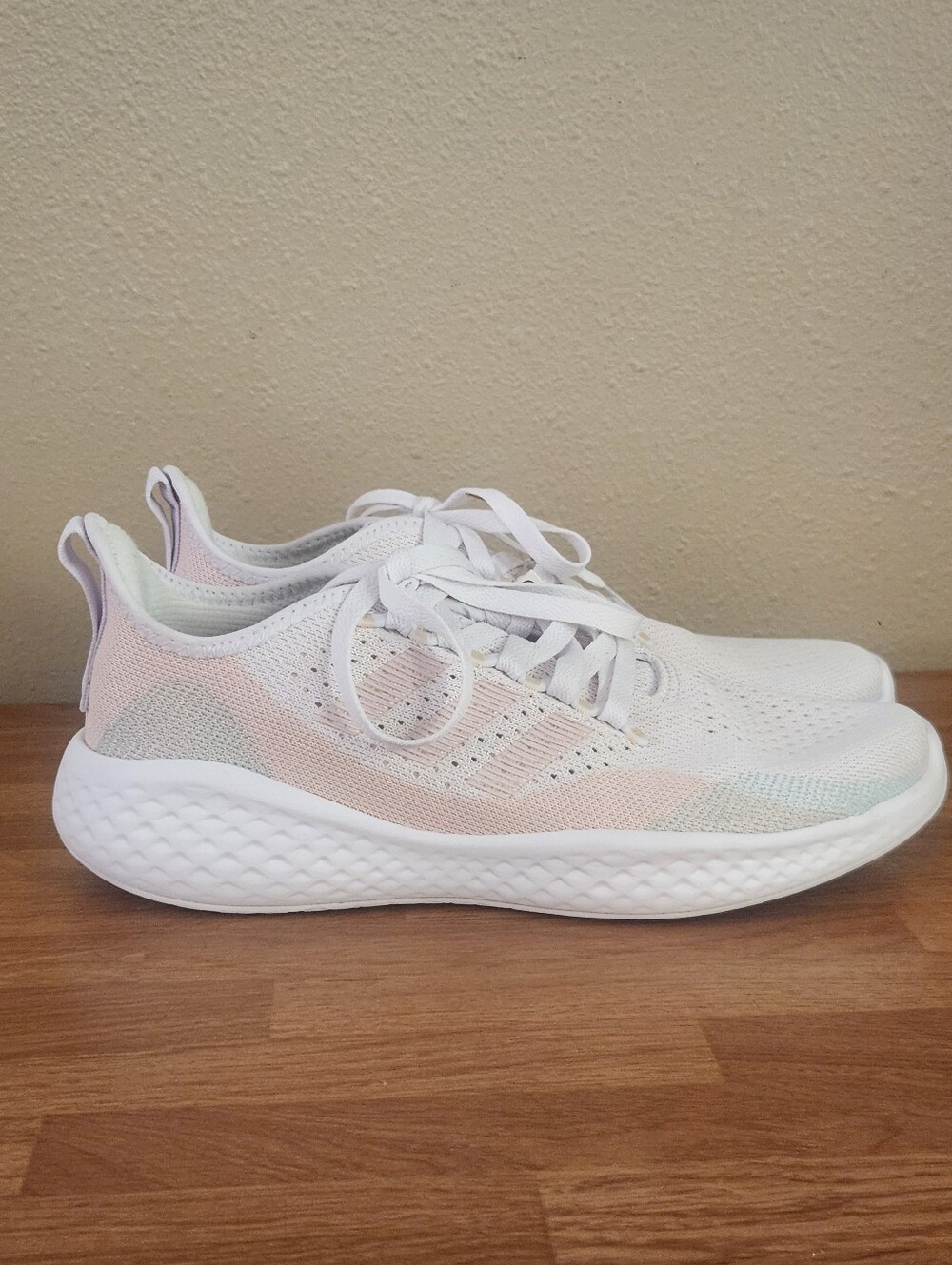 adidas Fluidflow 2.0 Women's Running Sneakers w/Pastel Pink and Mint Accents